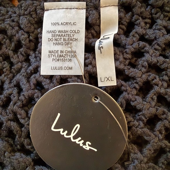 Lulus NWT Beach for the Stars Crochet Mesh Midi Pool
Swim Cover-Up, Black, L/XL - Picture 10 of 10